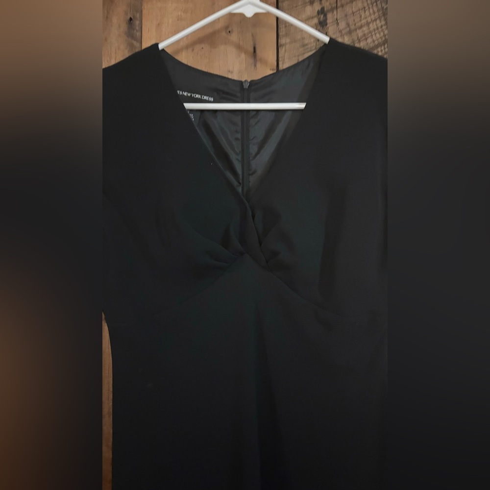 Jones New York classic black dress. Cocktail length, fully lined- size 10. - Picture 3 of 6